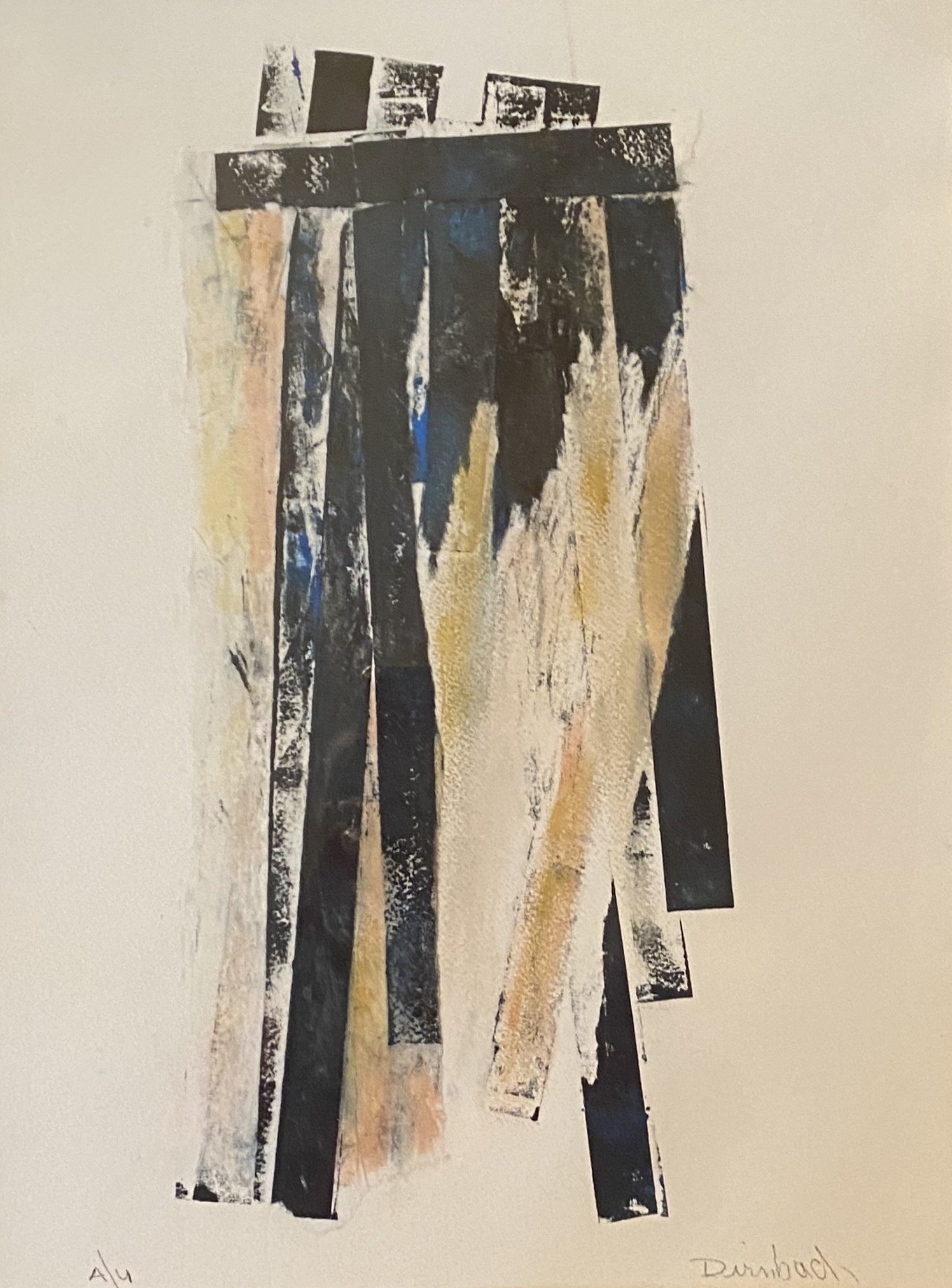Barbara Dirnbach | Broken Fences | Monoprint