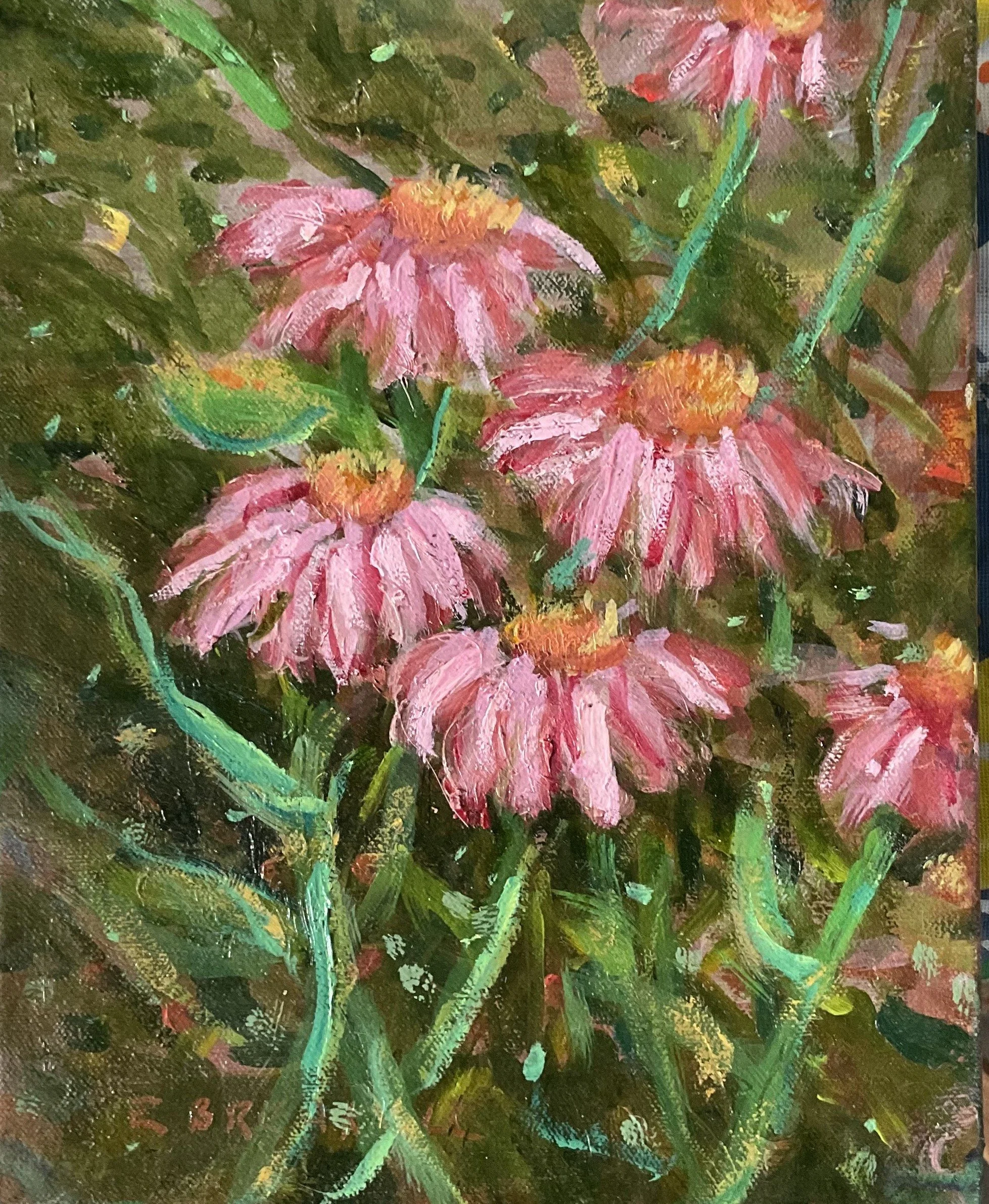 Eliabeth Breakell | Cone Flowers | $350