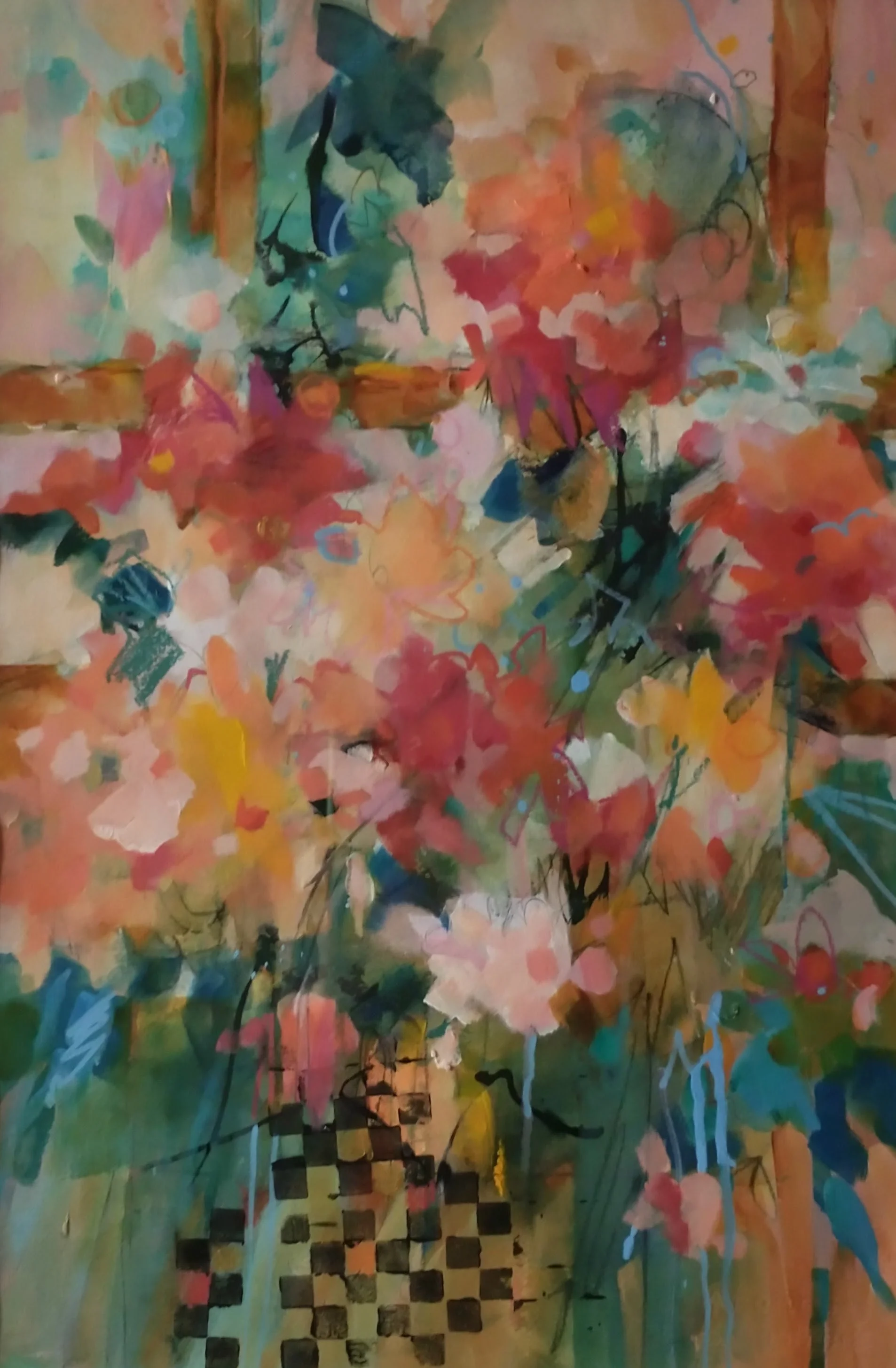 Cheryl Schlenker | Checkered | mixed media | $500