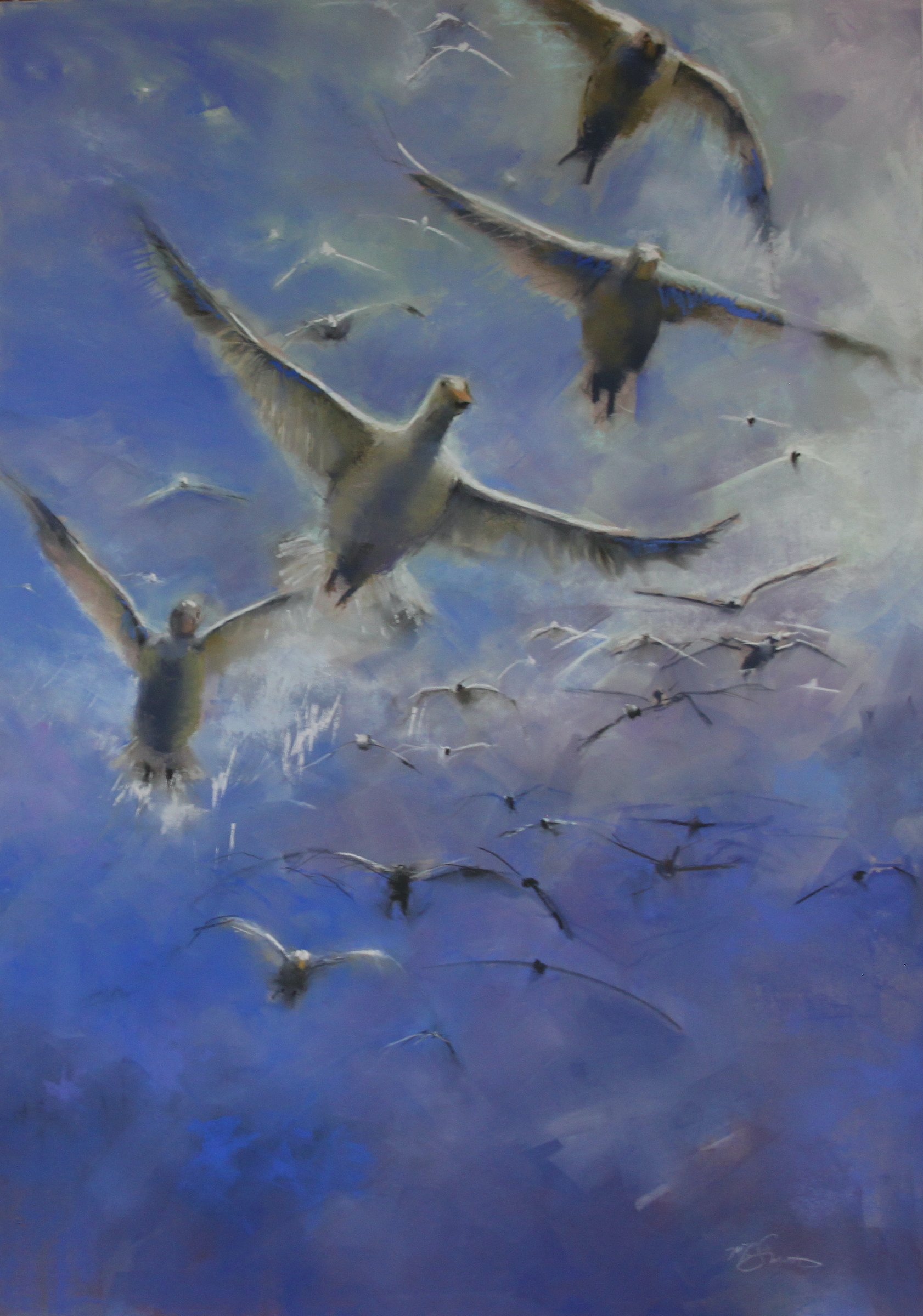 MaryRinderle Smith | Hagerman Migration | pastel