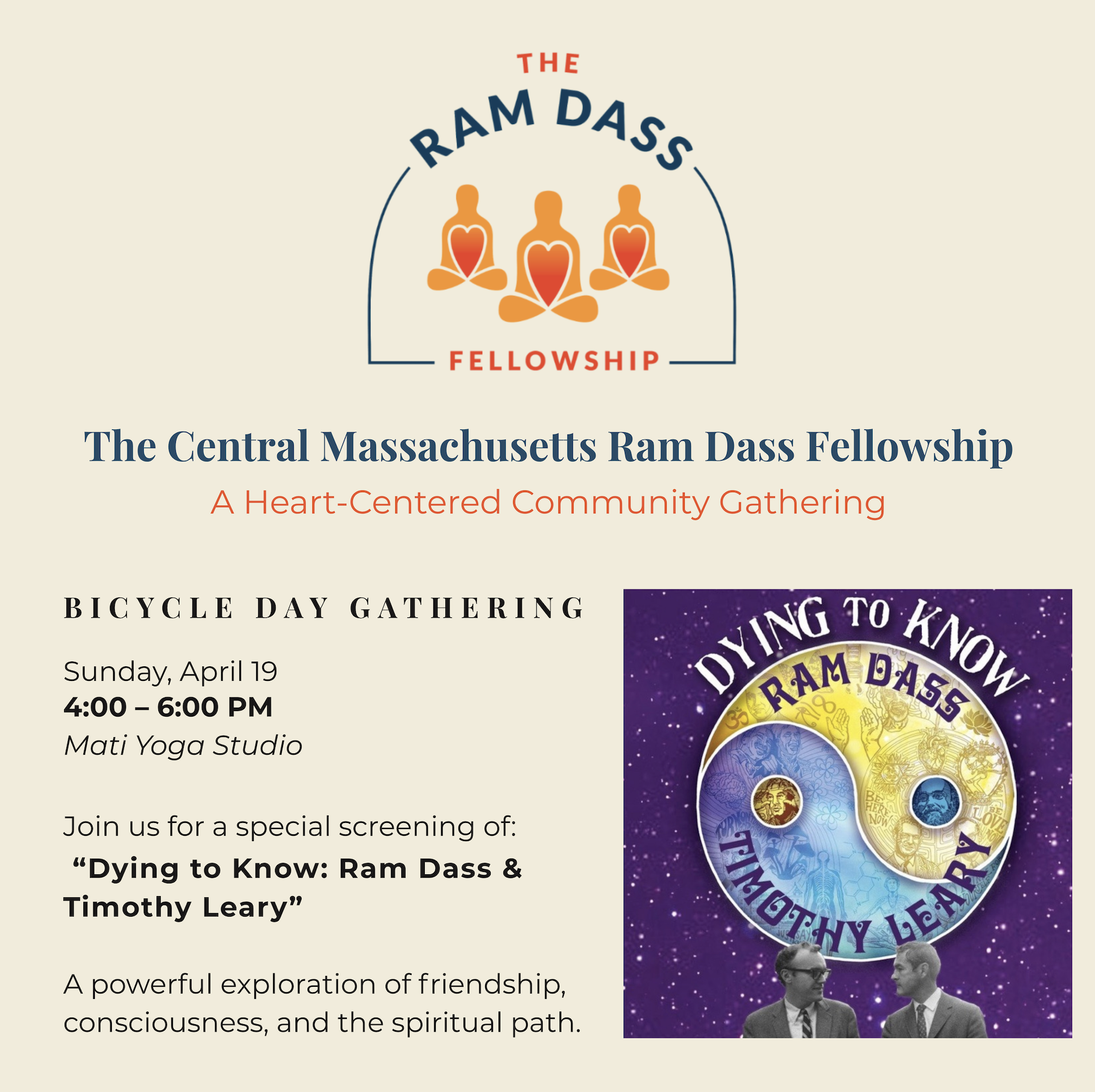 The Central Massachusetts           Ram Dass Fellowship