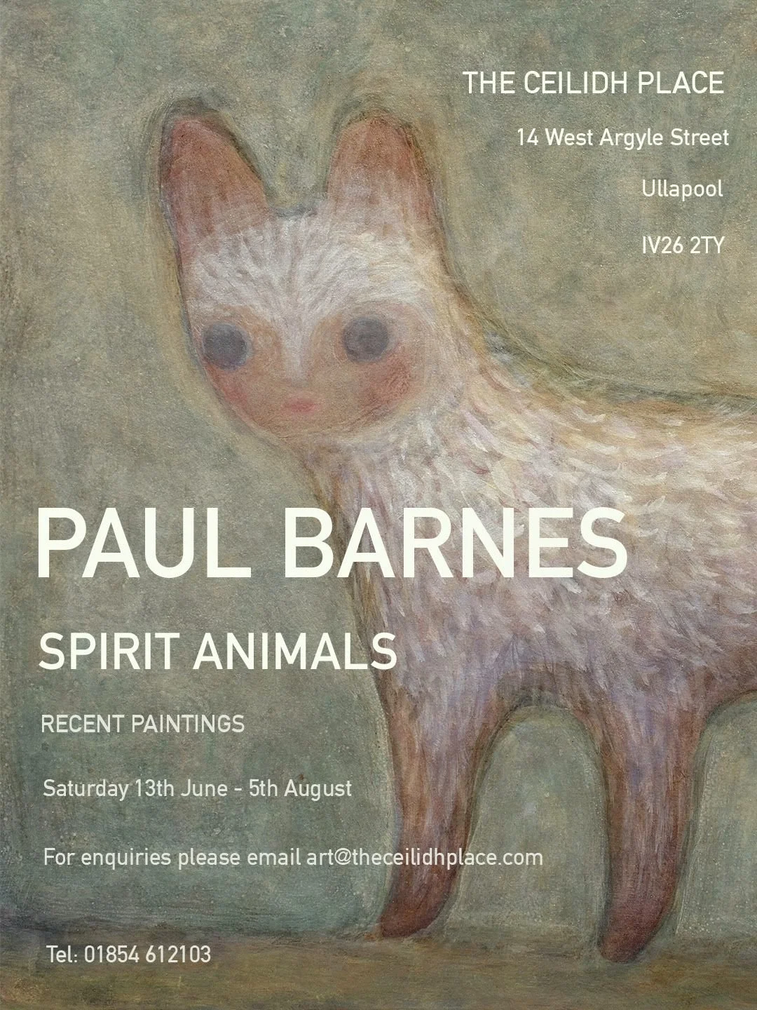 inquisitive cat painting by Paul Barnes