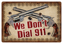 RIVERS EDGE TIN SIGN "WE DON'T