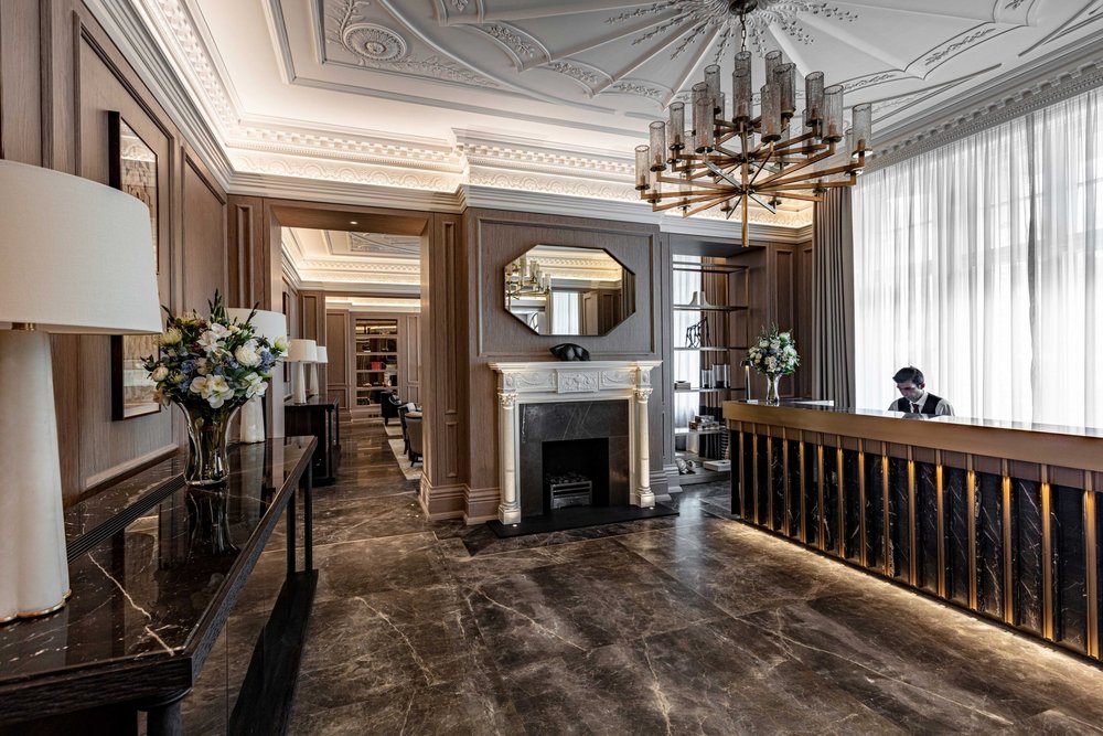 Entrance Foyer to Harcourt House redeveloped by top 100 contractor ant yapi