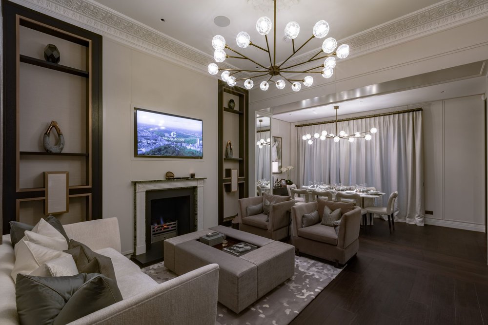 Luxury Residential Living Room Design by principal contractor Ant yapi