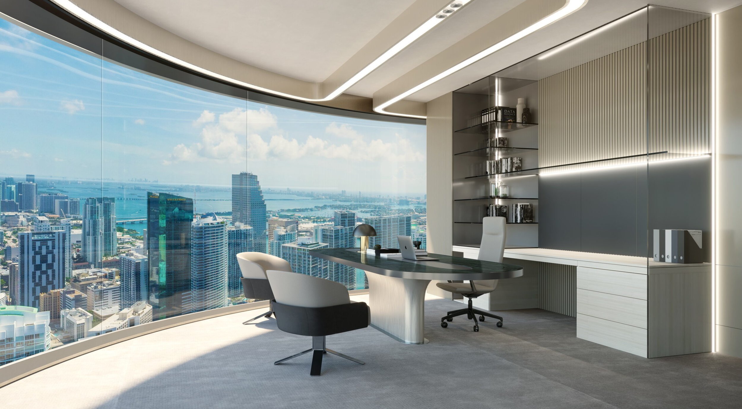 an office view from the Brickell project delivered by principal contractor Ant Yapi