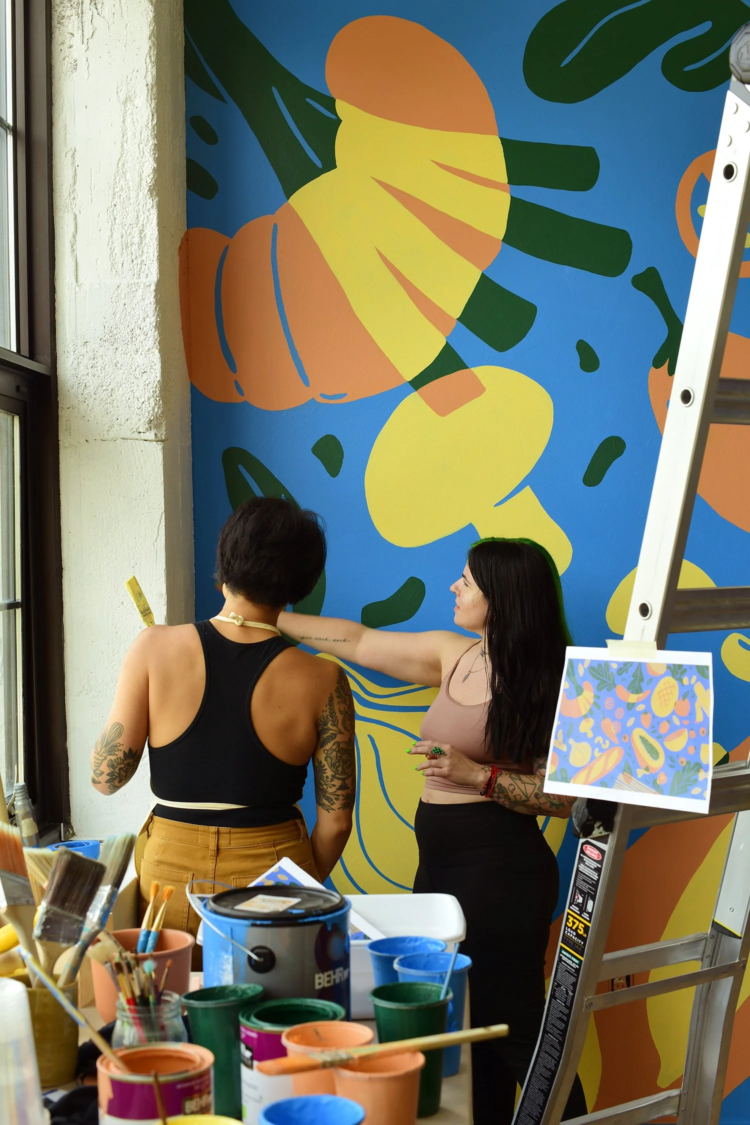 July InStudio Mural Painting — Hom Sweet Hom