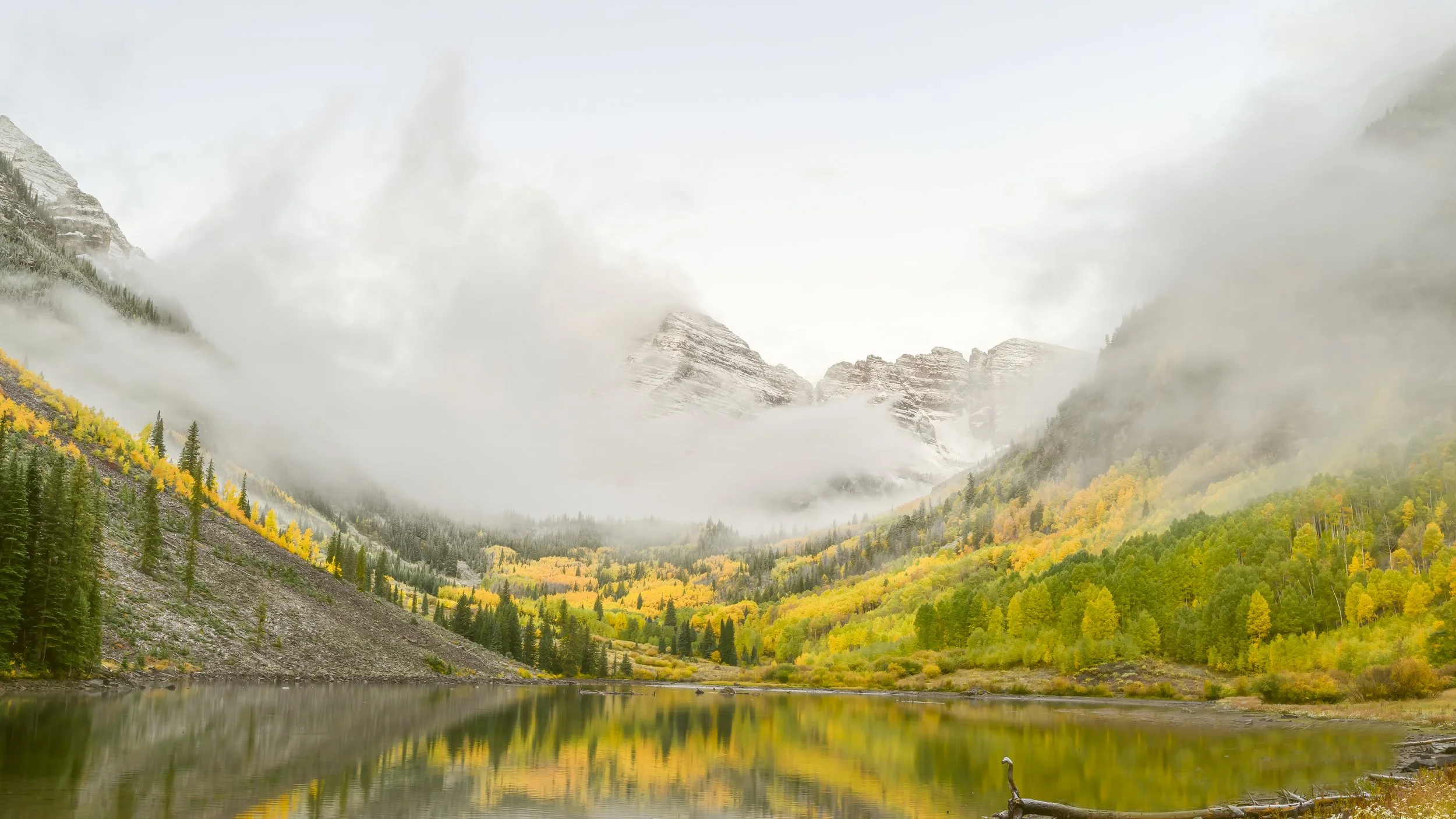 Sunrise at the Maroon Bells, CO