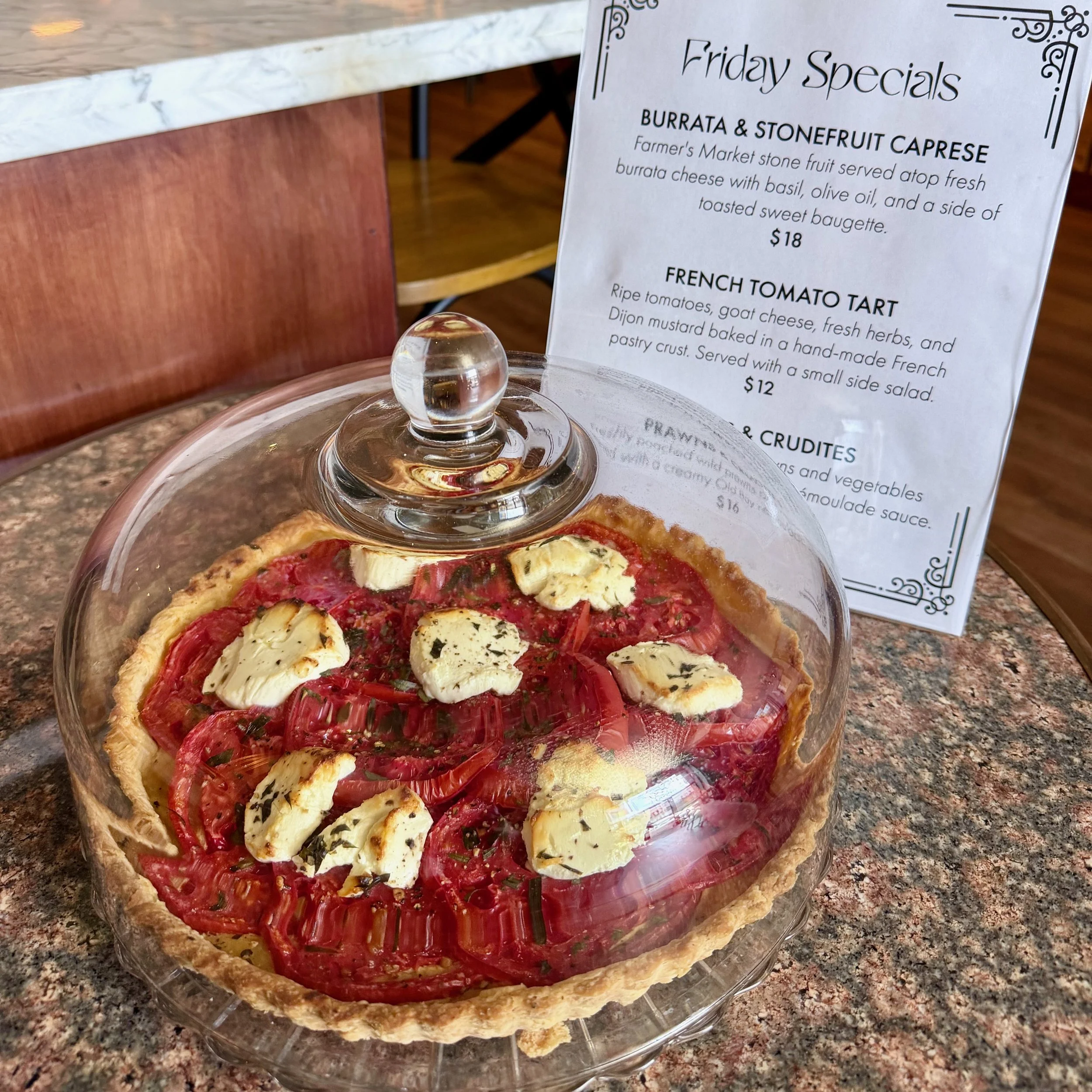 French Tomato Tart with Goat Cheese