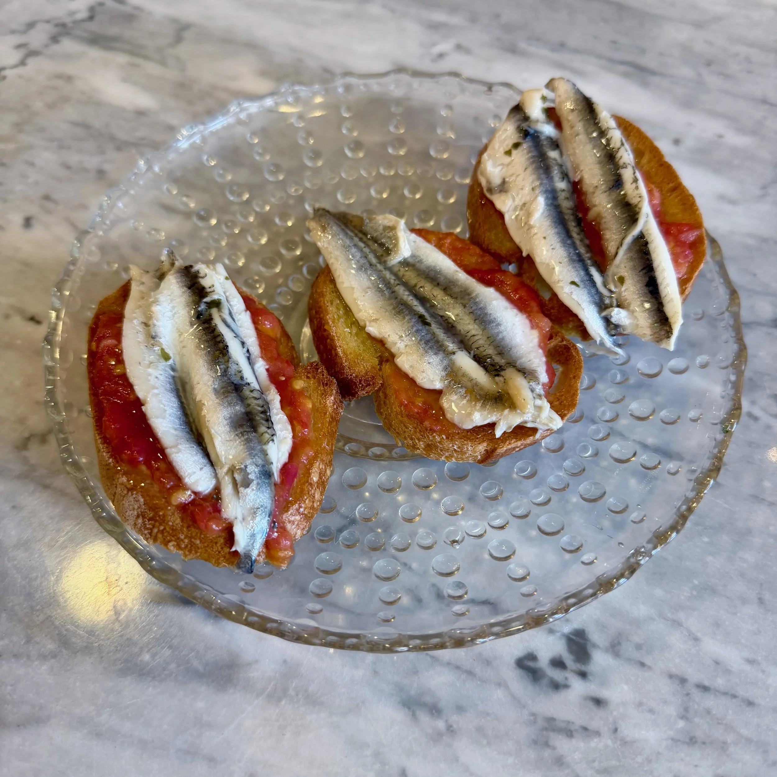Pan con Tomate y Boquerones