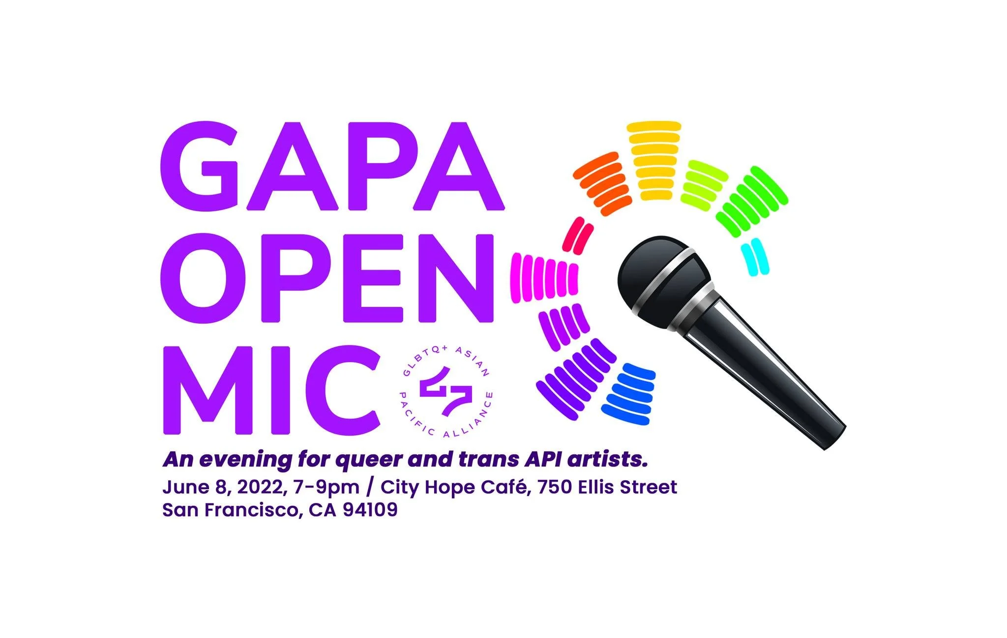GAPA Open Mic: A Night for queer and trans API performers