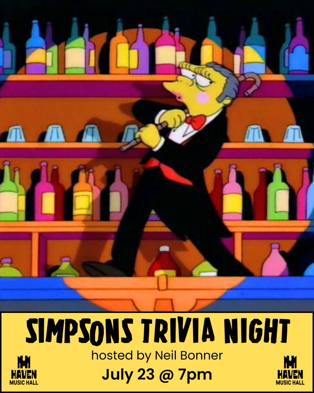 Simpsons Trivia Night at Haven Music Hall! Hosted by Neil Bonner!