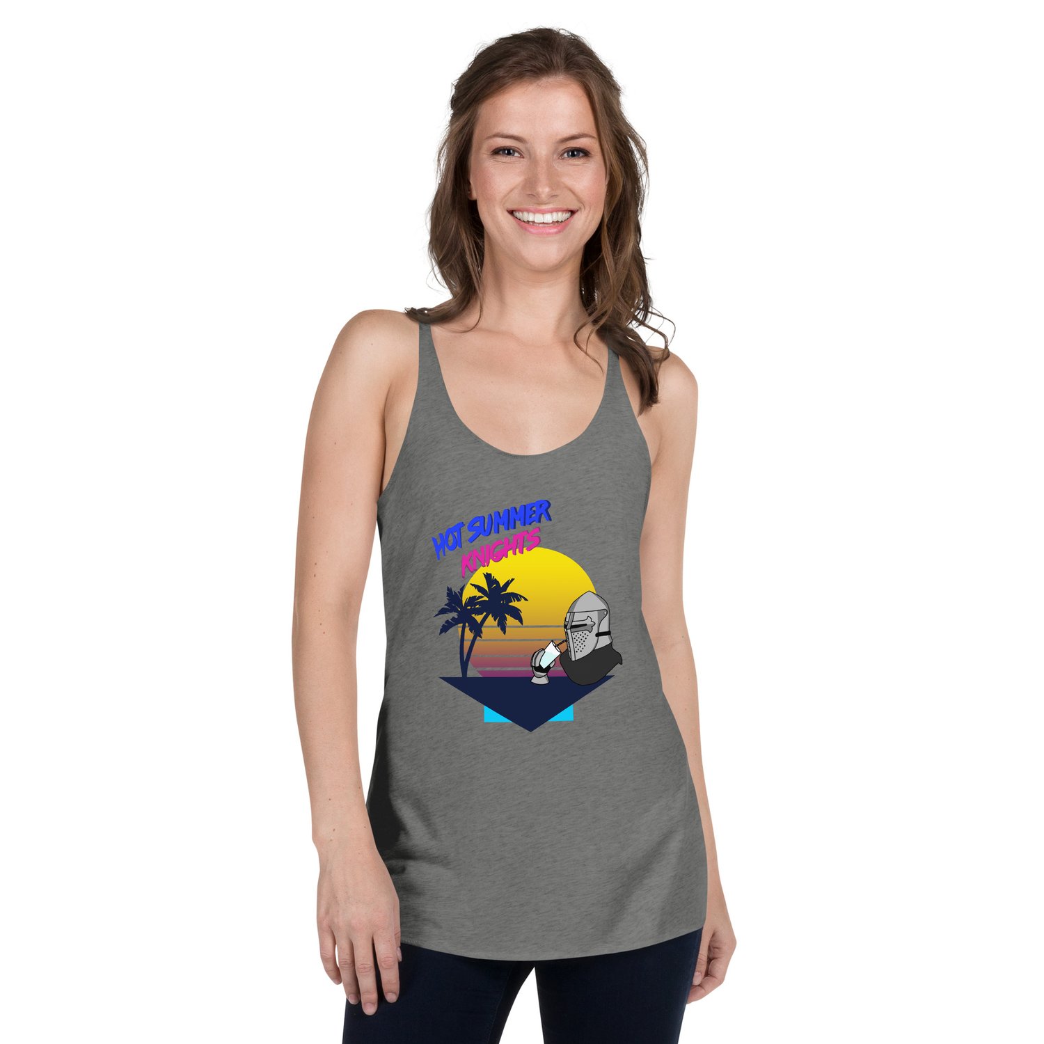 Women's Racerback Hot Summer Knights Tank — Cincinnati Barbarians