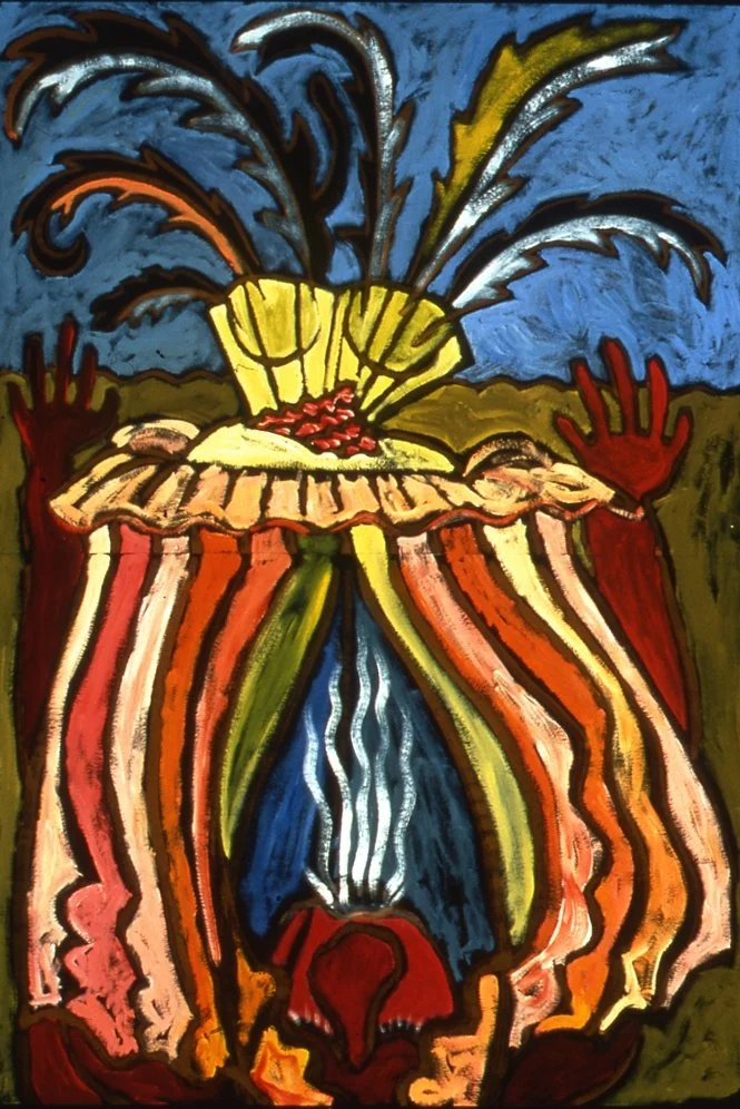 Replenishment, Gouache, 44 X 30 in, 2001