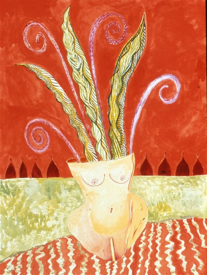 Body Vessel, Gouache, 12.5 X 9.5 in, 2001