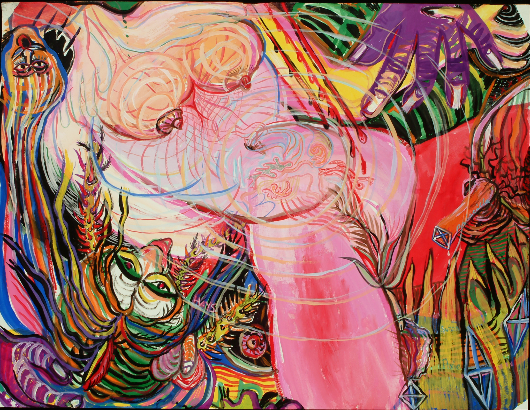 Point Zero 4, Gouache, 1998