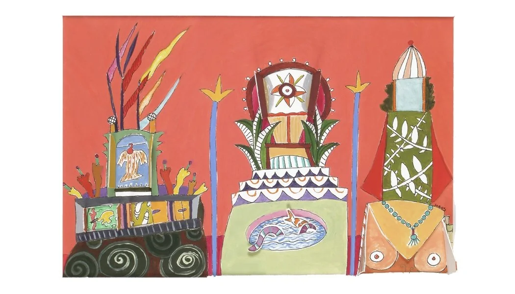Small Altars, Gouache, 2001