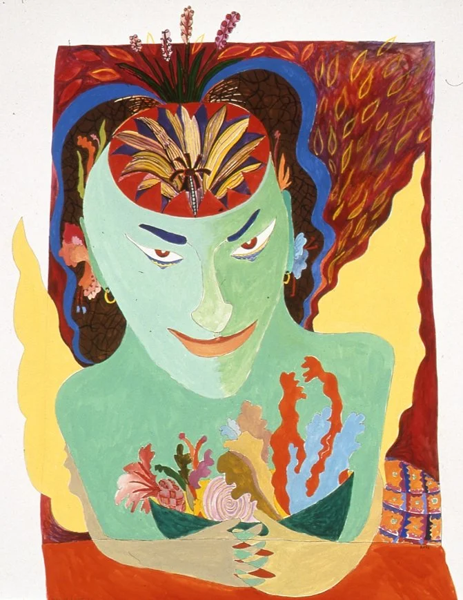 Making A Wave, Gouache, 29 X 23 in, 2001
