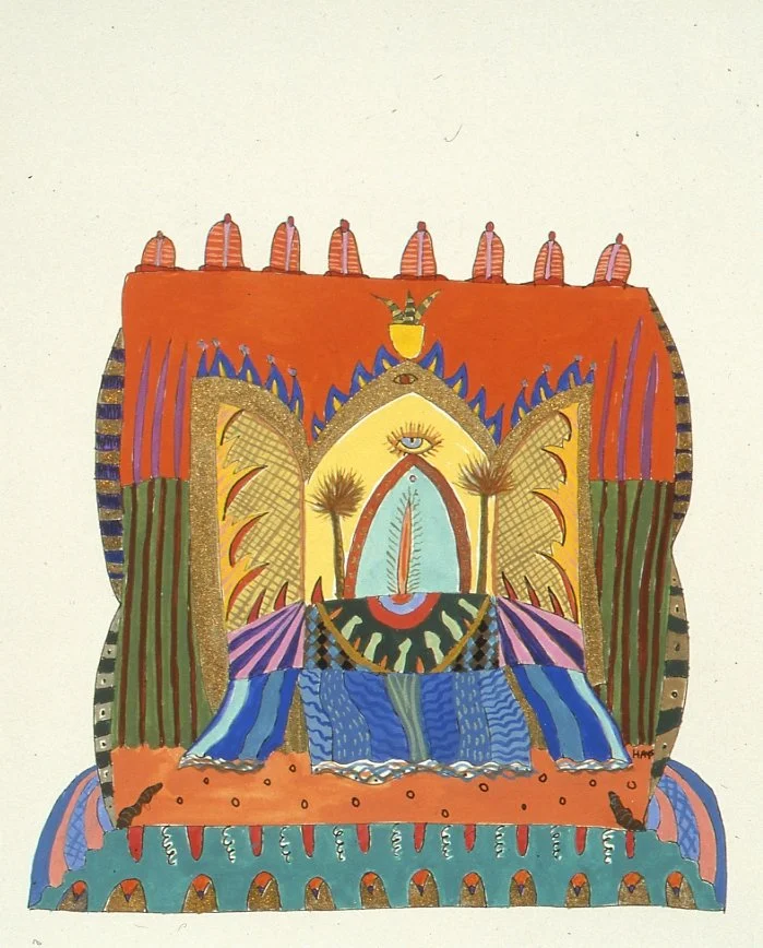 Holy Water, Gouache, 5.25 X 5, 2000