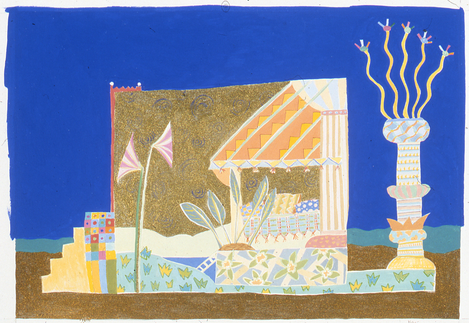 Oasis, Gouache, 7.14 X 10.25 in, 1993