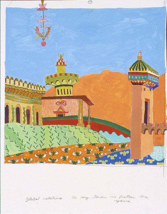 My Castle, Your Castle, Gouache, 1998