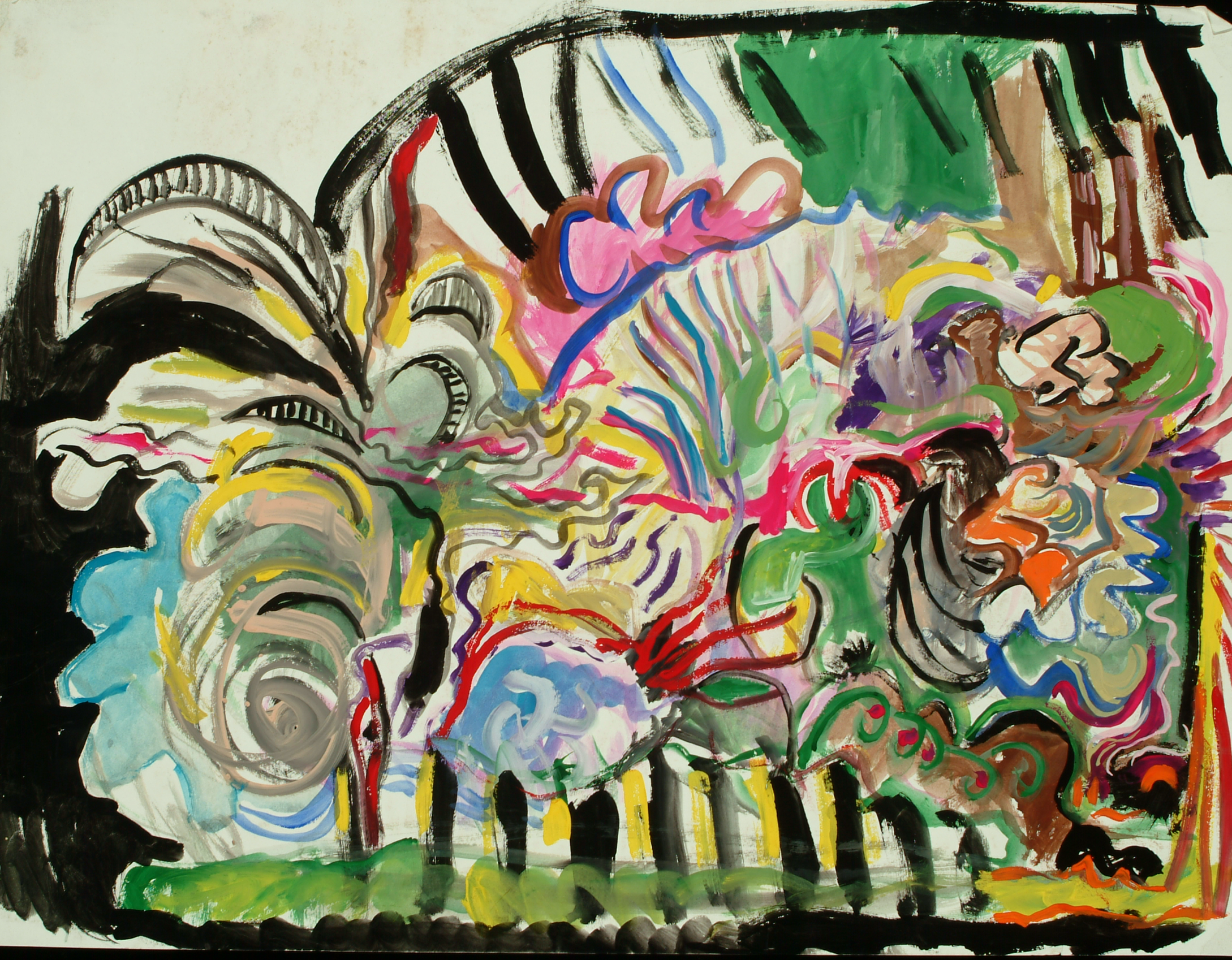 Point Zero 6, Gouache, 1998