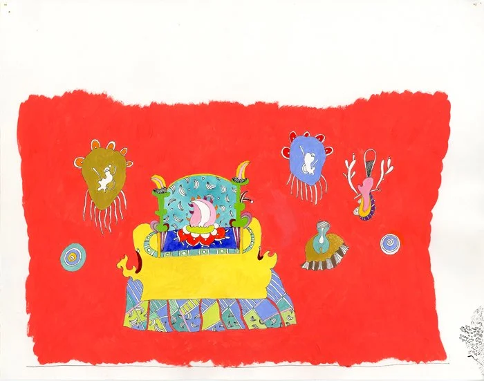 Simple Gifts Altar, Gouache, 8.5 x 11 in, 2009