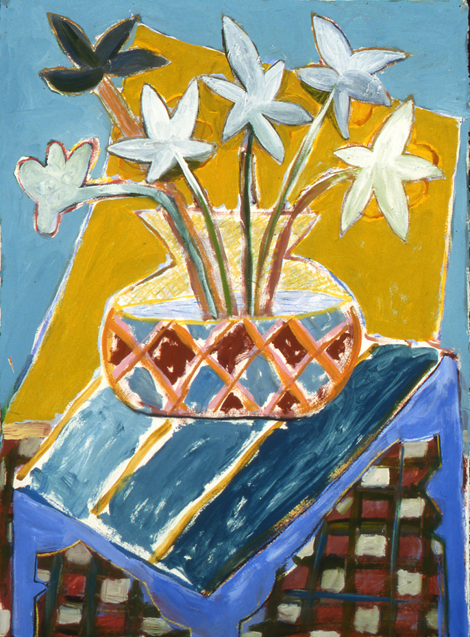 Winter Flowers, Gouache, 30 X 22.5 in, 1994