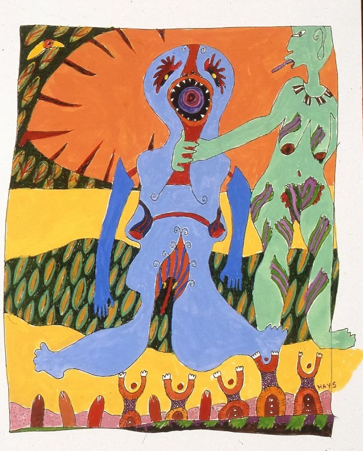 Relish The Idea, Gouache, 5.5 X 5 in, 2001