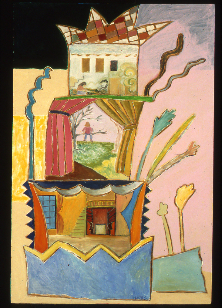 Child Places, Gouache, 48 X 32 in, 1998