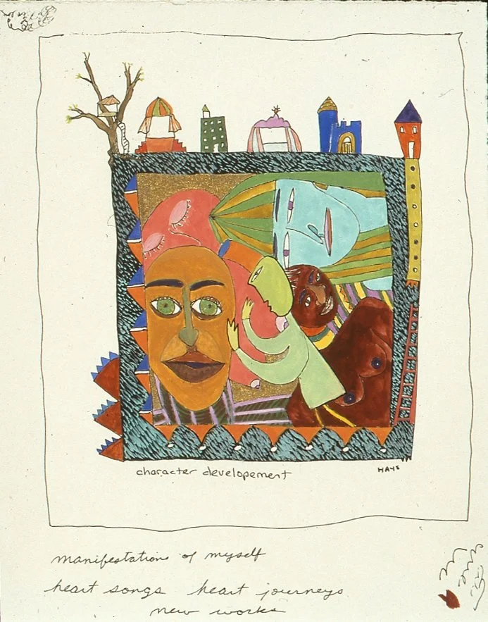 Character Development, Gouache, 5.5 X 4.5 in, 2000
