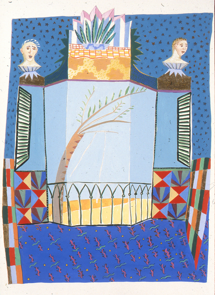 Don And Dave Or Bust, Gouache, 11.75 X 9 in, 1997