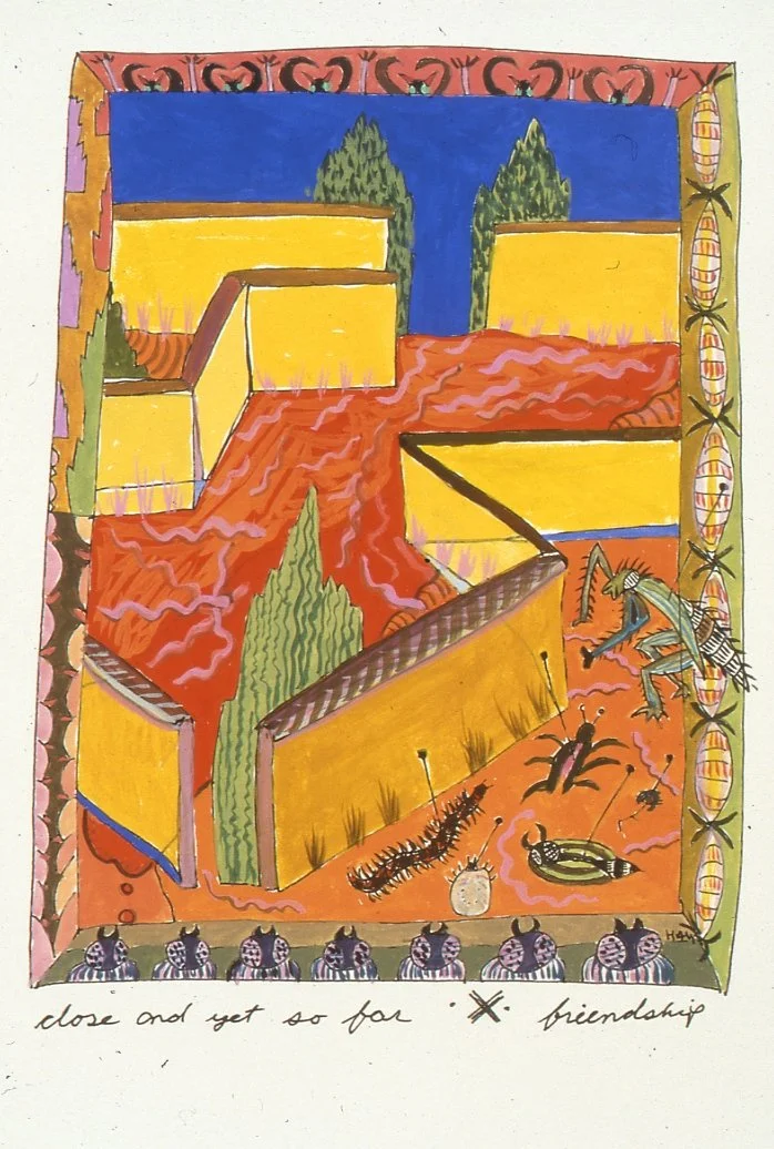 Close And Yet So Far, Gouache, 5.5 X 4 in, 2000