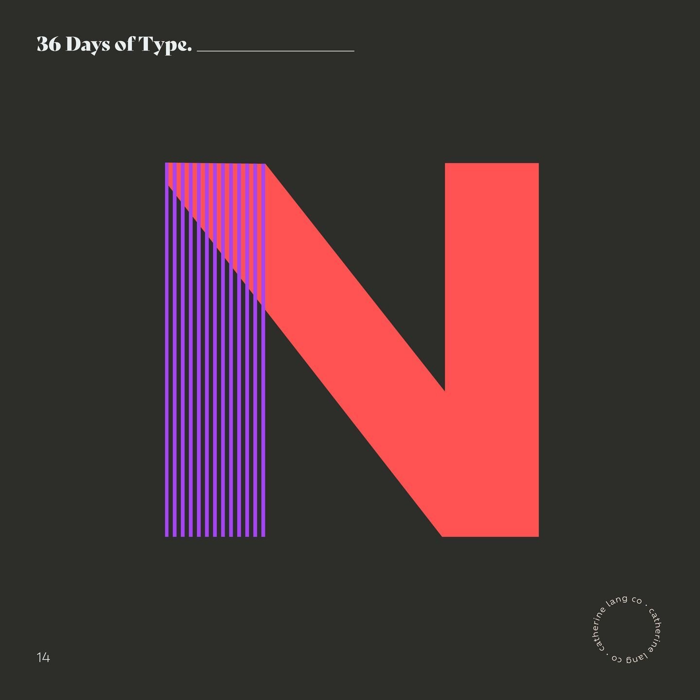 Catching up on making and posting my letters after a busy weekend. 😅
Day 14 of @36daysoftype challenge!
Letter N
//
#36daysoftype #36days_n #36daysoftype10 #typographychallenge #type #typography #graphicdesigner #freelancegraphicdesigner #handletter