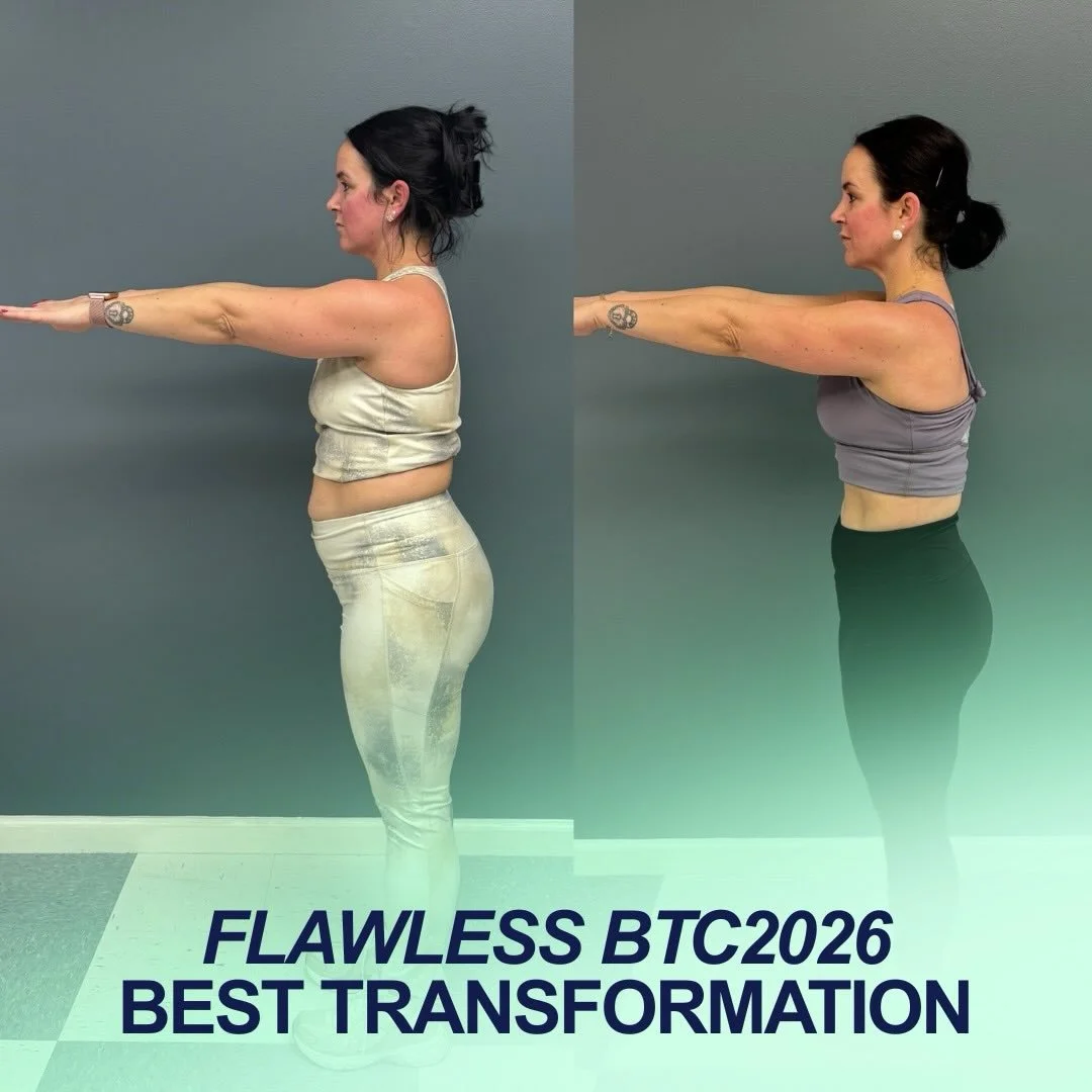 BEST TRANSFORMATION - @ashmar26 
⬇️ 7.1 lbs 
⬇️ 2.0% BF 
⬇️ 5.75 total inches 

&ldquo;What a fun way to kick off the new year and the year I&rsquo;m moving into my 40&rsquo;s (not till Sept still have time). I did this challenge because as a mom of 