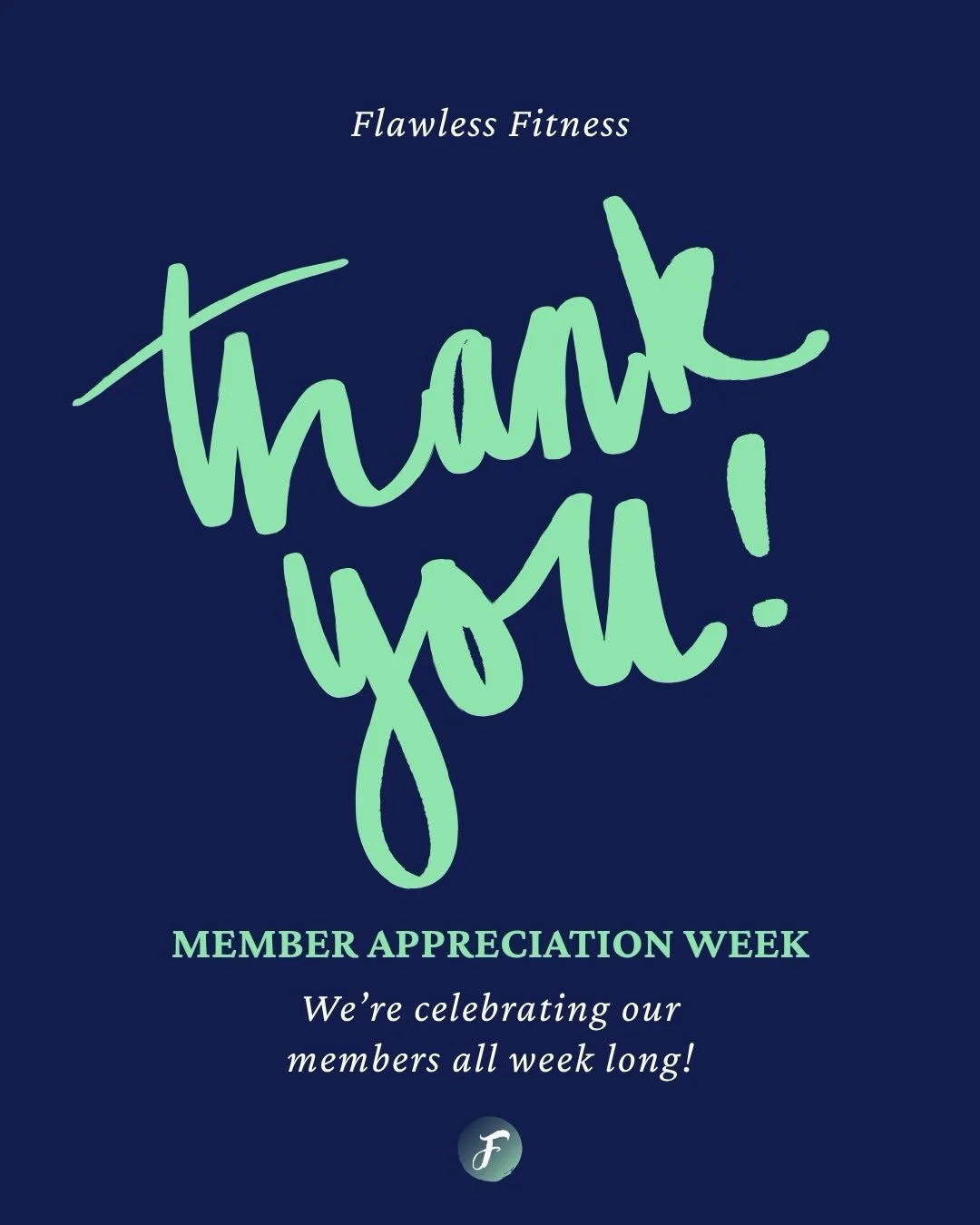 ✨ MEMBER APPRECIATION WEEK ✨ 

April 13&ndash;18 🤍 

We&rsquo;re celebrating YOU all week long and trust us&hellip; you don&rsquo;t want to miss a single day 👀 

Here&rsquo;s what&rsquo;s coming: 

💖 Monday &ndash; Bring a Friend + Playlist Takeov