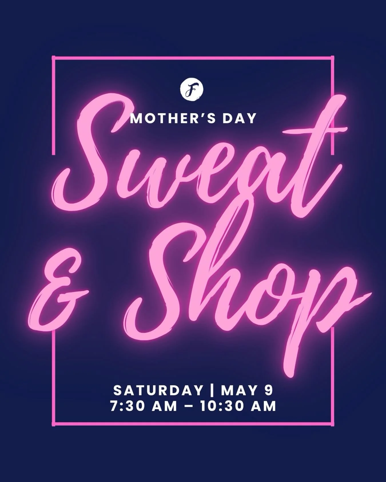 SWEAT &amp; SHOP TILL YOU DROP!
.
Some of our favorite vendors will have pop-up shops at Flawless, so you can get your sweat therapy and retail therapy all at once!
.
This will be a partner workout (encouraged to bring a mom in your life for Mother&r