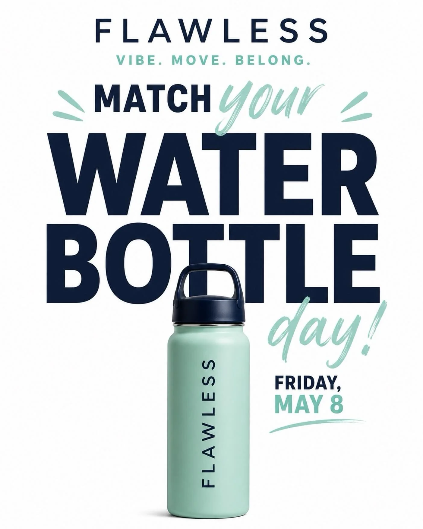 We&rsquo;re doing a FUN little trend in class this Friday, May 8! 

&ldquo;Match Your Water Bottle&rdquo; 💧

Here&rsquo;s how it works: Bring your water bottle to class and come dressed to match it!  
Think colors, vibe, aesthetic&hellip; get as ext