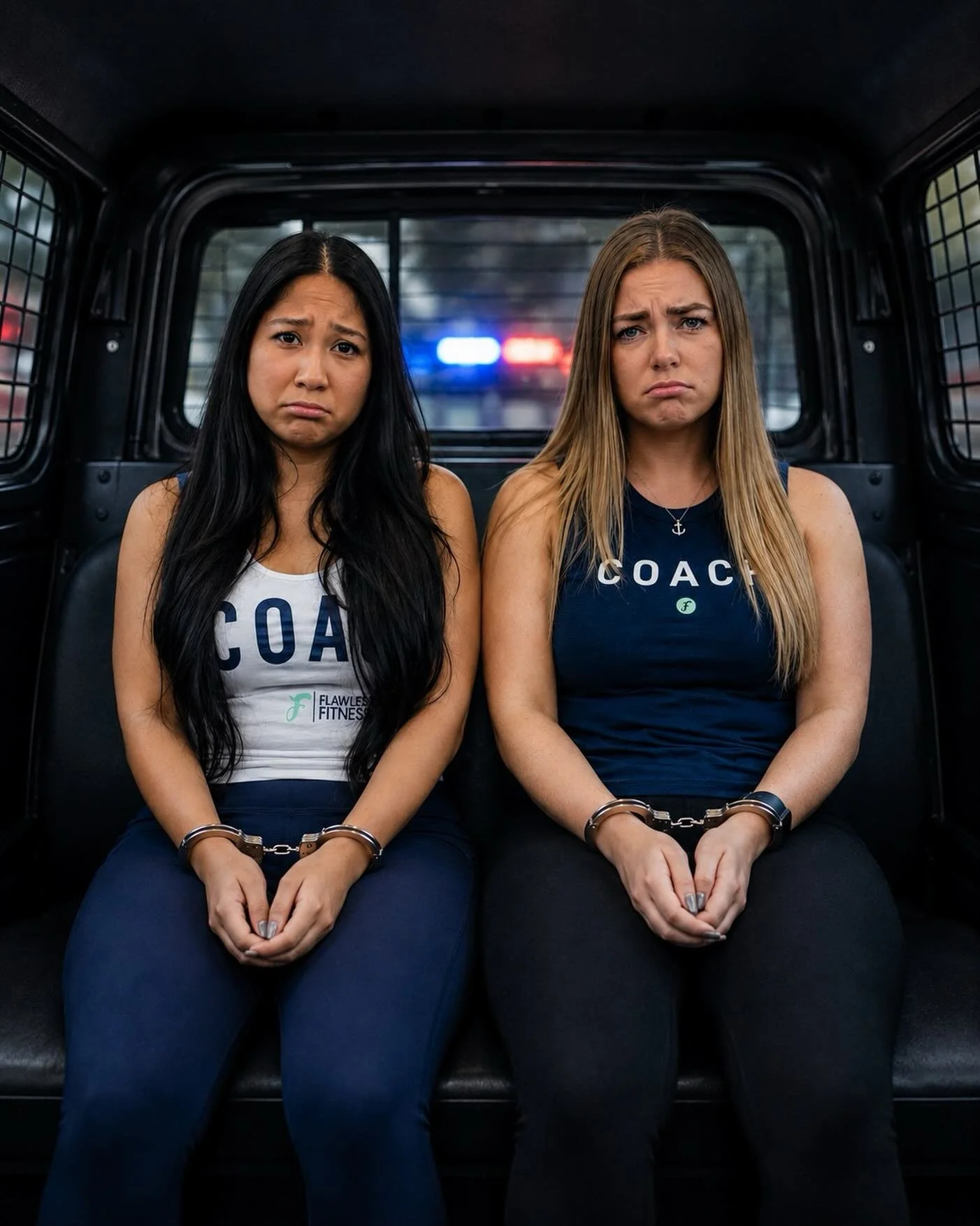 BREAKING: Coach Belle and Coach Reilly were taken into custody this morning after allegedly hanging up signs exposing the latest tea across Bucks County. ☕️🚨

Witnesses say they were last seen hanging up signs, yapping, and &ldquo;just trying to kee