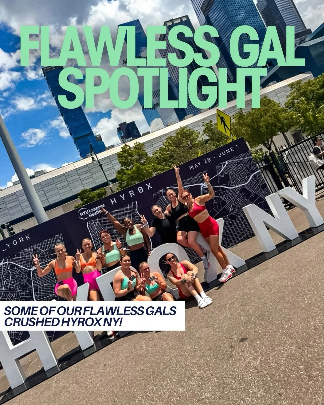 Flawless Gal Spotlight ✌️✨

These ladies showed up in NY and absolutely CRUSHED HYROX.

So proud of you ladies for showing up and representing our community!

This is Flawless. ✌️💚💙