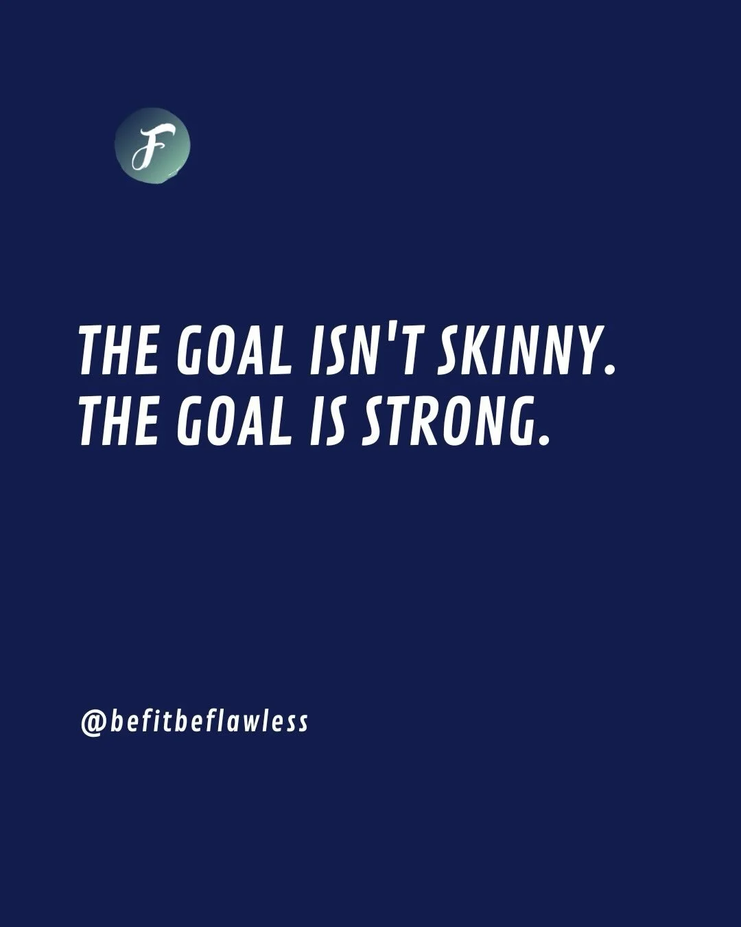 The goal isn&rsquo;t skinny.

The goal is carrying yourself with confidence.

The goal is feeling powerful in your own skin.

The goal is having the energy to chase your kids, tackle your day, and show up for yourself.

The goal is walking into a roo