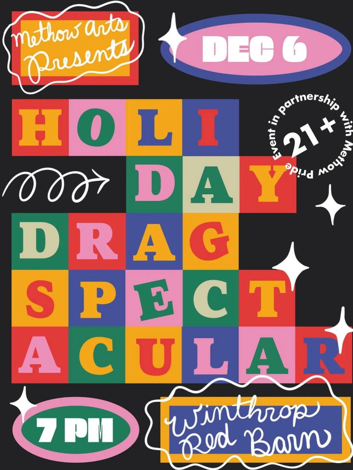 We are so excited for Methow Art&rsquo;s 🩷🧡 Holiday Drag Spectacular! 💚💜 TICKETS ON SALE NOW! Thank you Methow Arts for this event for community members to feel safe, seen and celebrated. 🌈
This event is 21+. 

Get ready for a night of jaw-dropp