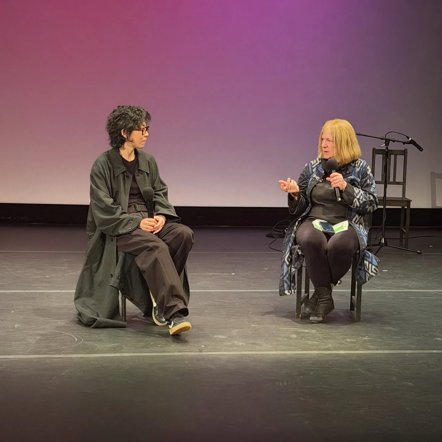 Artist Sojung Jun discusses her opera "I Do Nine-Tailed Fox," co-produced by Asia Society and Performa during a talkback with Rachel Cooper