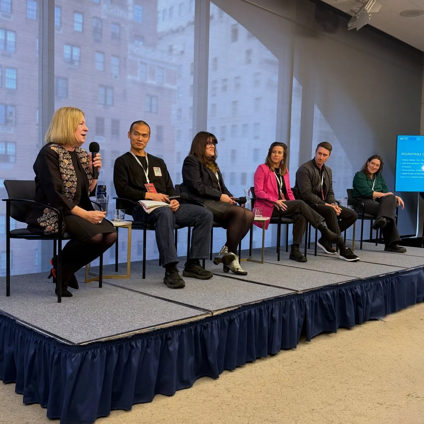 Fantastic conversation at the Chinese Dance Education symposium co-organized by Asia Society, Queens College, and the Wuhan Institute of Design and Sciences, expertly moderated by my former Asia Society colleague, Rachel Cooper