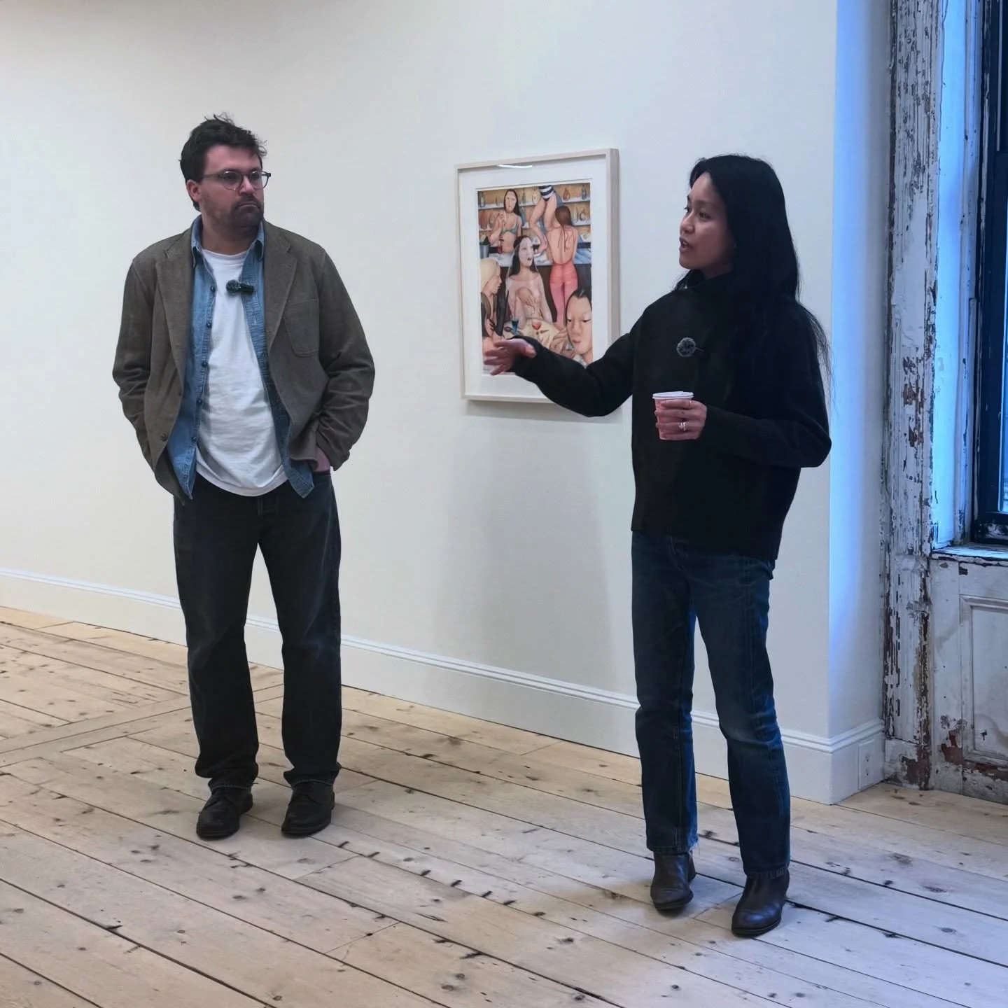 This weekend, I enjoyed a fantastic walkthrough of &ldquo;Ad&egrave;le Aproh,&nbsp;Performance Cancelled&rdquo; with @scroll.nyc co-founders Julien Pomerleau and Rachel Ng. Many thanks to @artjkim and @civilart.nyc for organizing this lovely gatherin