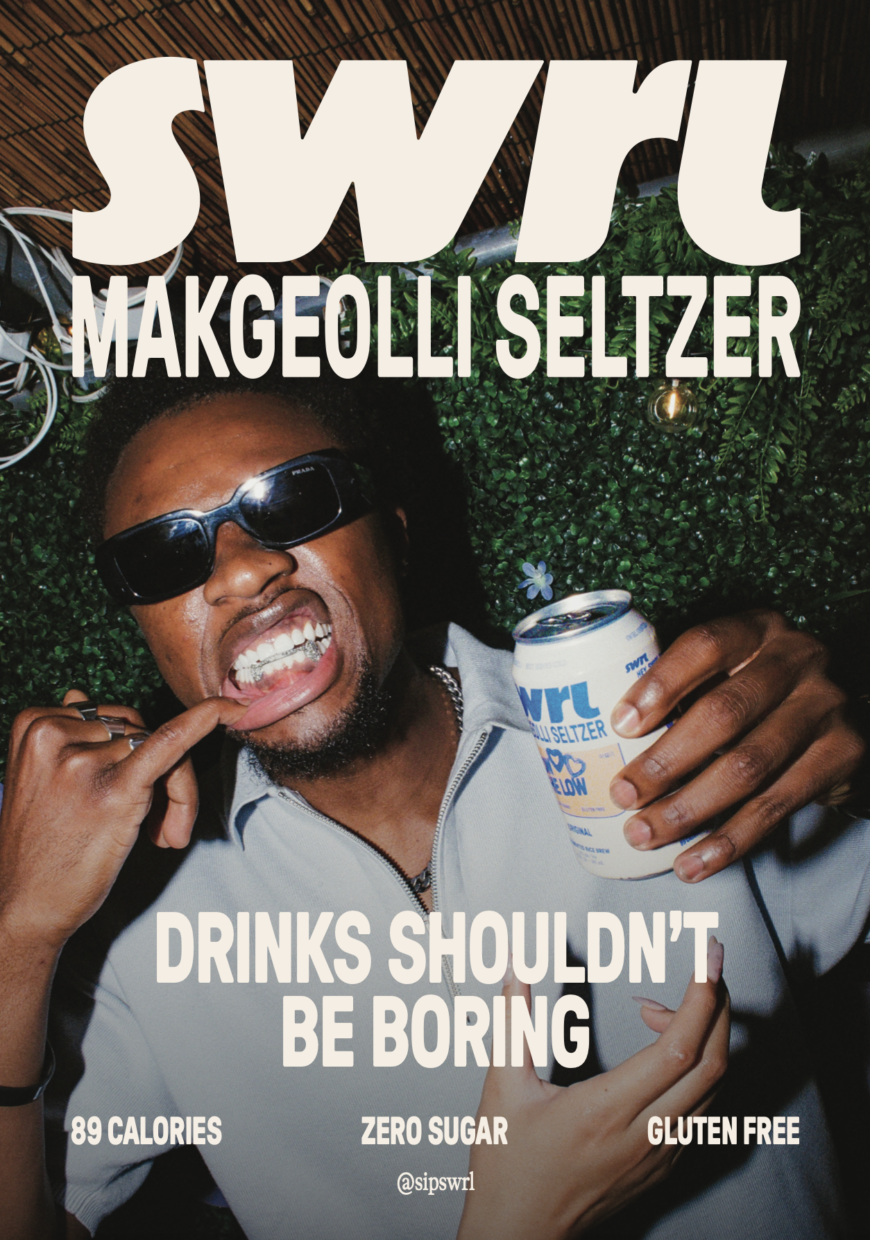 Swrl Poster for Korean hard seltzer