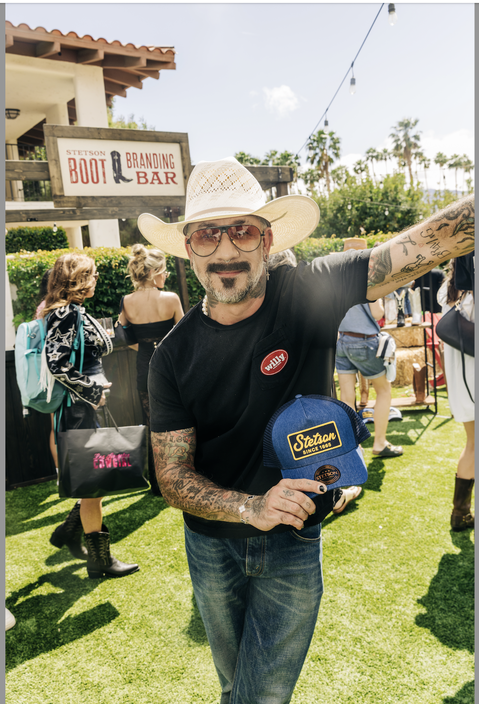 Stetson Stagecoach 2025 brand activation ft Backstreet Boy AJ Mclean produced by ciaooo! Media