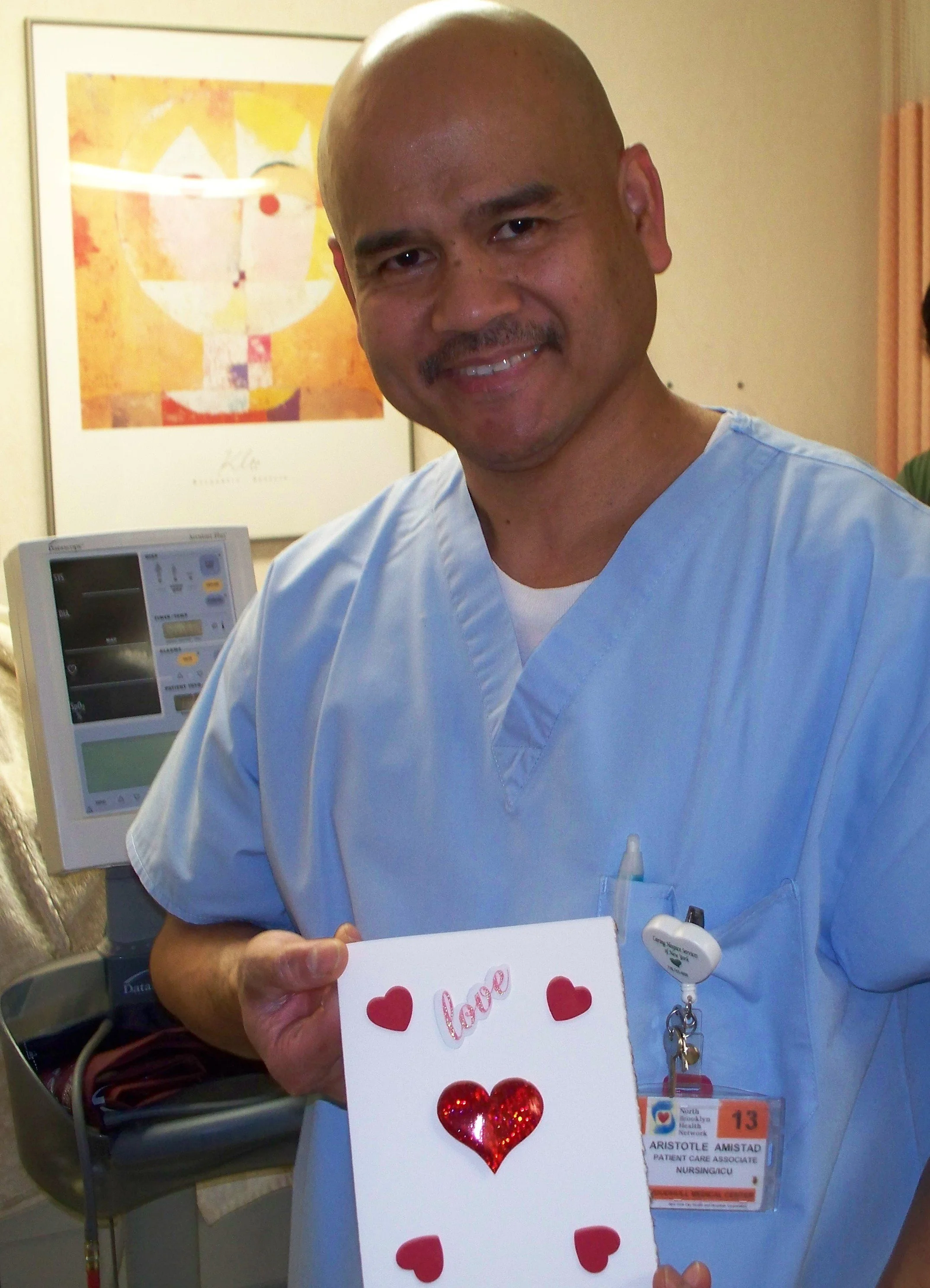 Staff showing some love at a "just for staff" Valentine's Day Card Workshop.