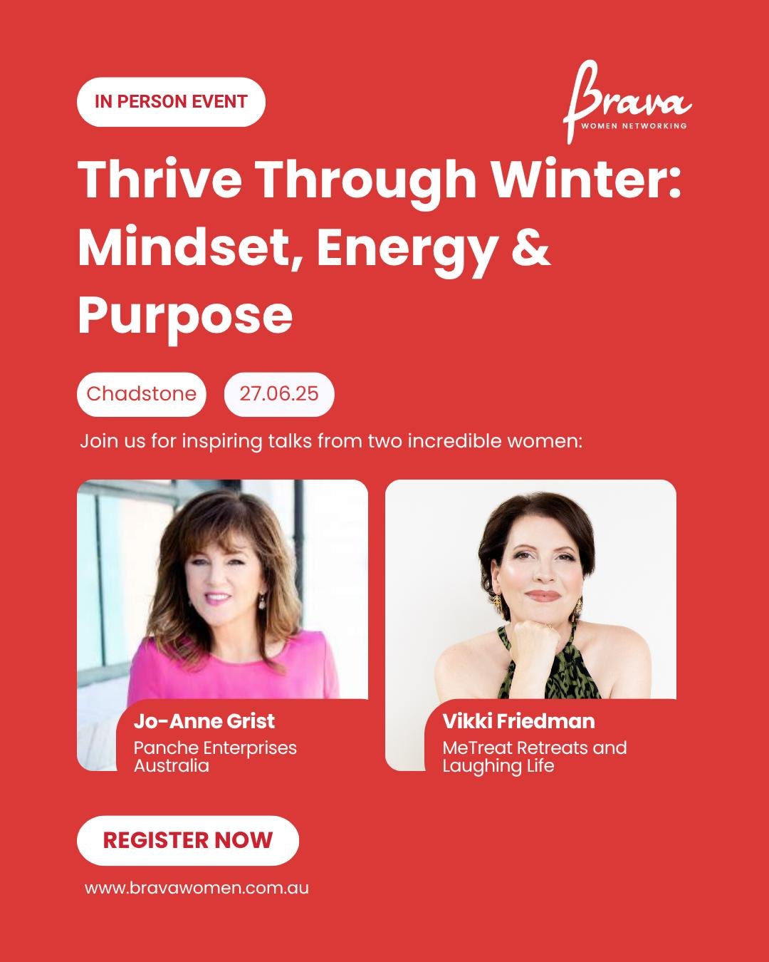 Let&rsquo;s turn winter into your season of growth 🌿

After our beautiful Brighton event, we&rsquo;re keeping the momentum going with another uplifting session to help you beat the winter blues.

If you missed the last one, don&rsquo;t worry &mdash;