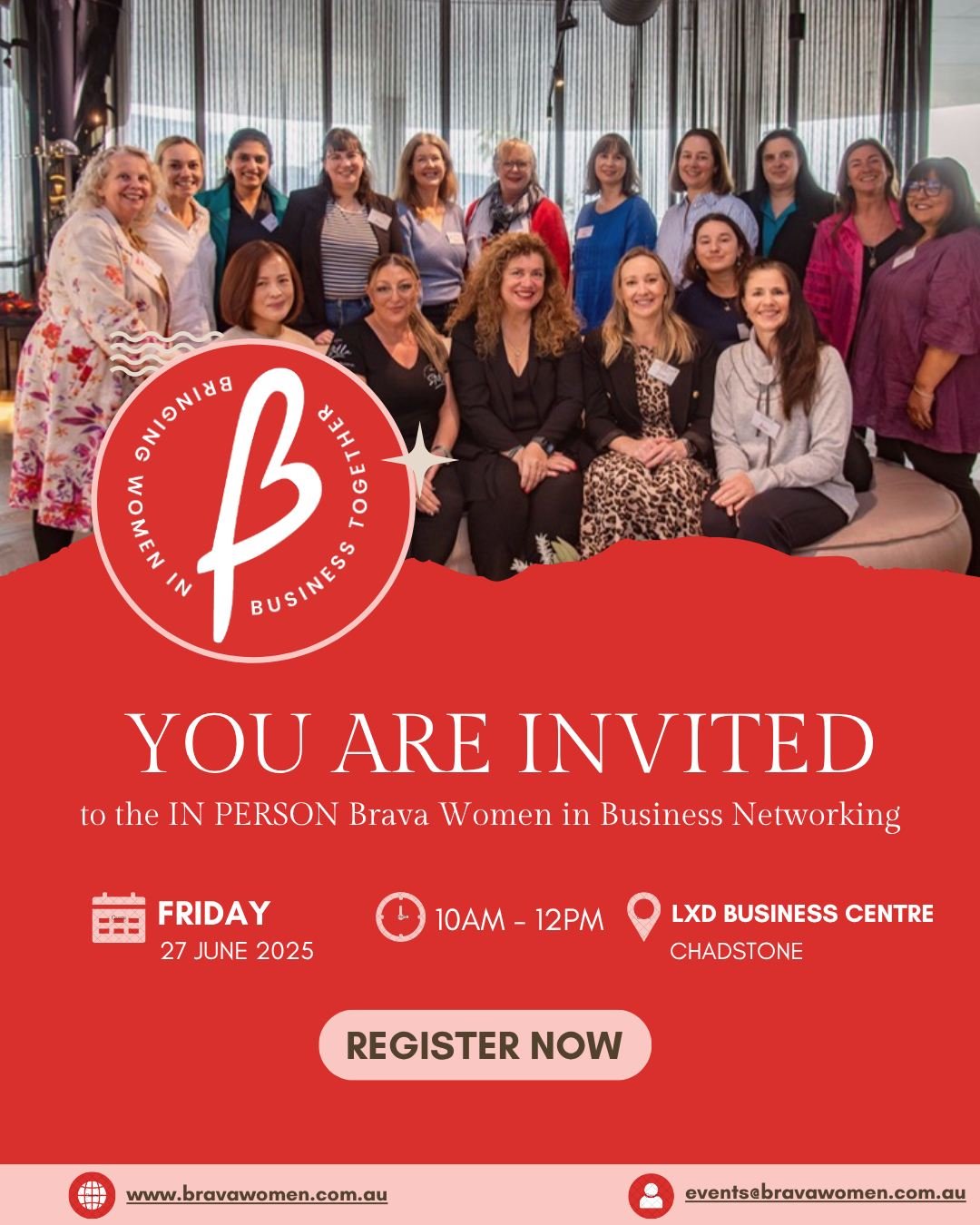 You&rsquo;re invited to a morning filled with heart, wisdom and genuine connection. Brava Women is coming to Chadstone next Friday. 

We&rsquo;re kicking off the morning with @jo_grist, holistic business coach, who&rsquo;ll be sharing ways to support